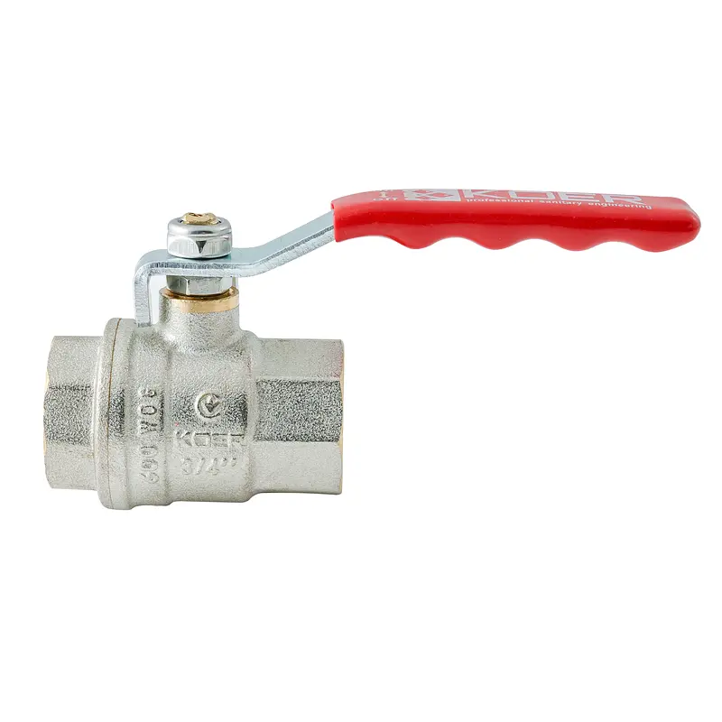 Кран кульовий Ггв Koer Extreme KE.214-20 - 3/4" FF ручка "важіль" червона KR5745 - фото 2