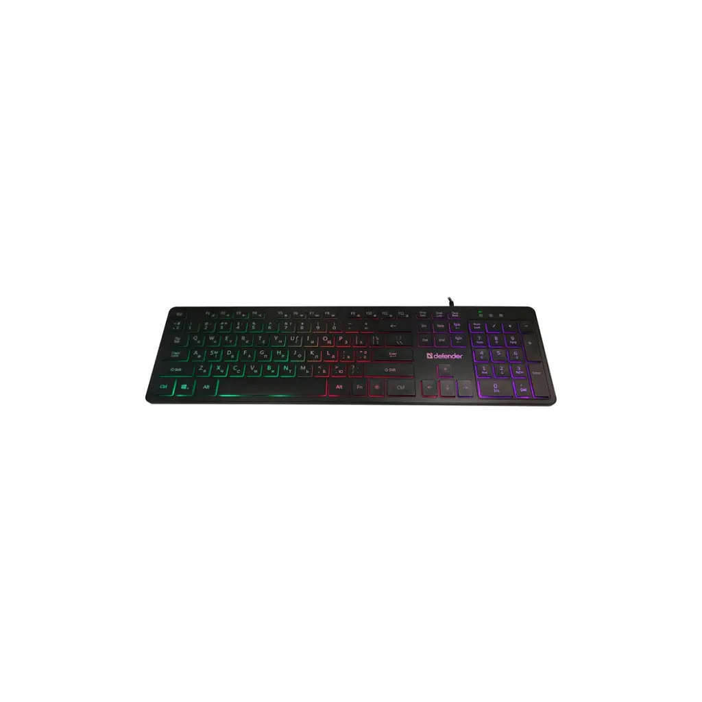 Клавіатура Defender Balance LQ LED USB UA Black (450790) - фото 3