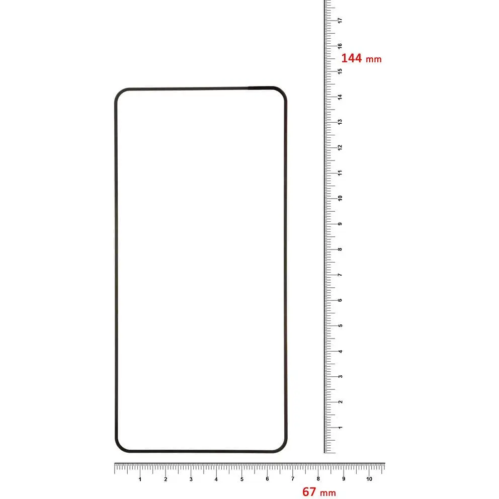 Защитное стекло BeCover для Huawei P40 Black (704830) - фото 3
