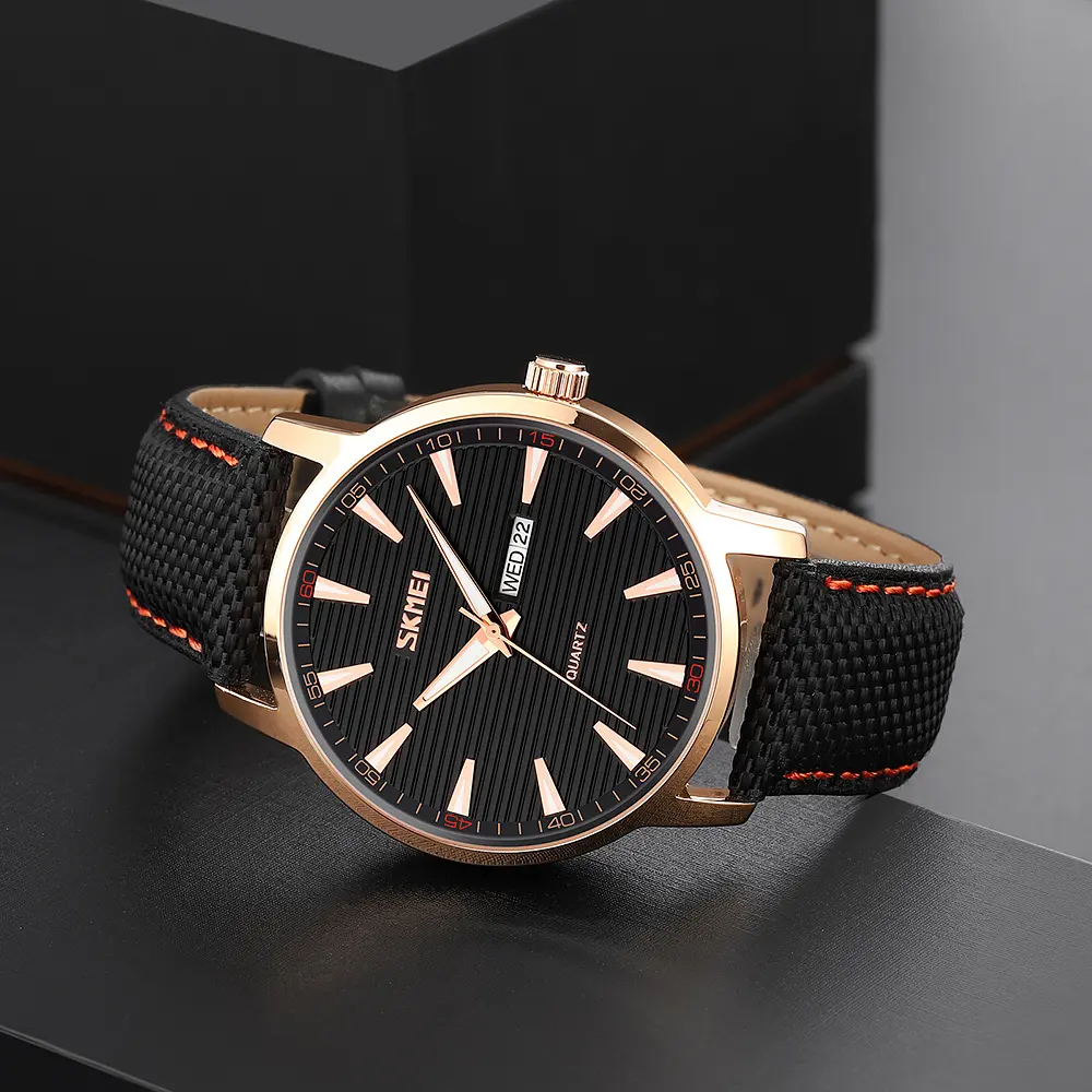 Чоловічий наручний годинник 9303RGBK Rose Gold-Black Skmei acs0029773 - фото 3
