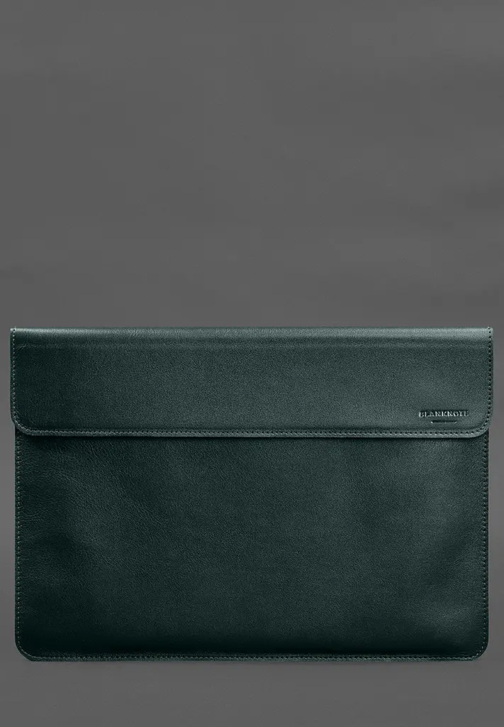 Шкіряний чохол-конверт BlankNote на магнітах для MacBook 15 дюйм Зелений - фото 2