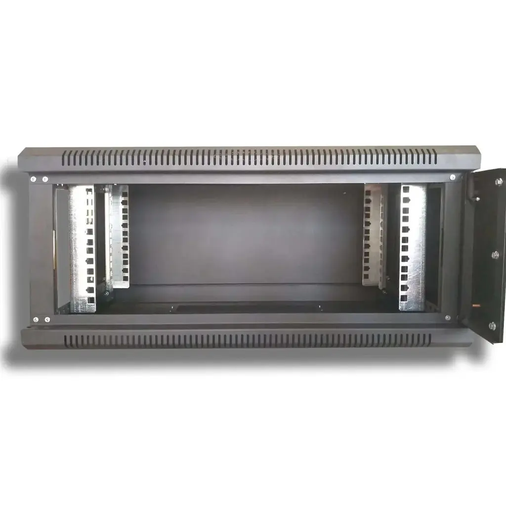 Шафа настінна Hypernet 4U 19" 600 x 350 мм чорна (WMNC-35-4U-FLAT-BLACK) - фото 2