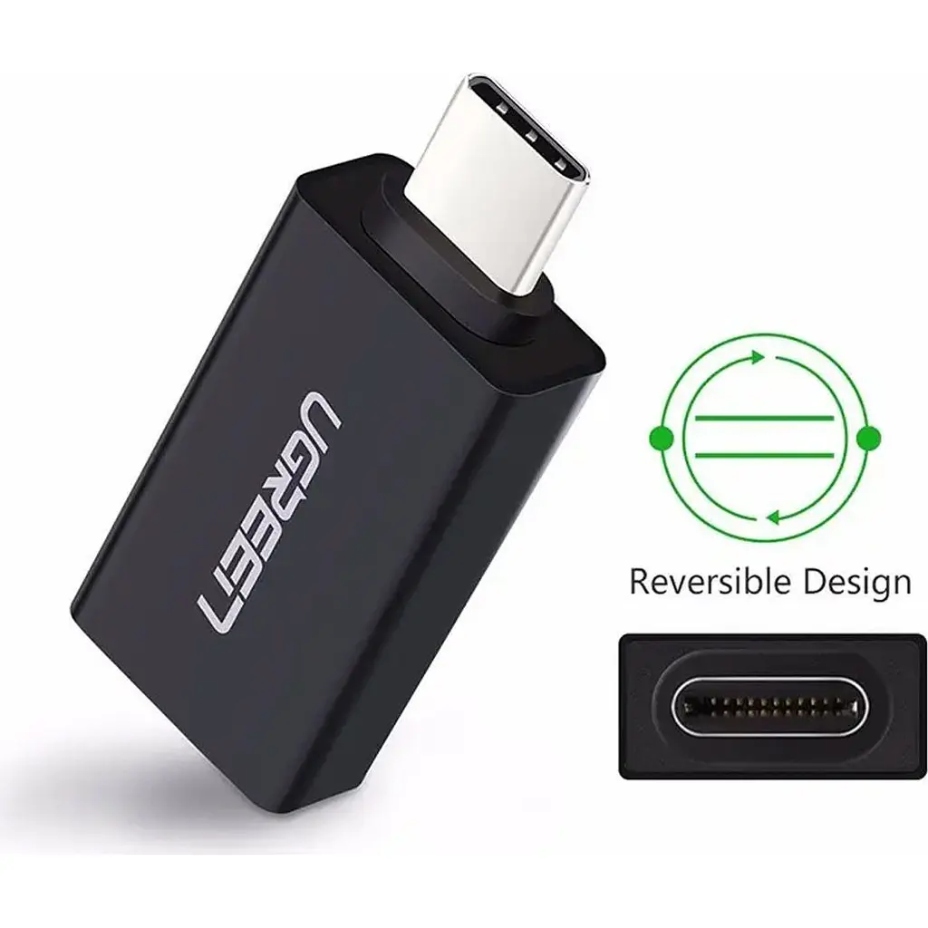 Перехідник Ugreen US173 USB-C to USB-A OTG 15см Black (20808) [91952] - фото 3