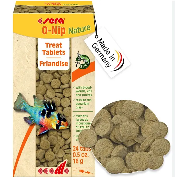 Корм для риб Sera O-nip 24 таблетки 00420