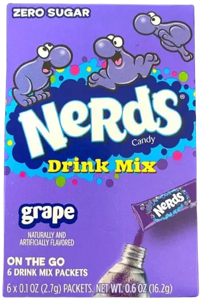 Порошковий напій Nerds PwdMix Grape 6 стіків 16.2 г