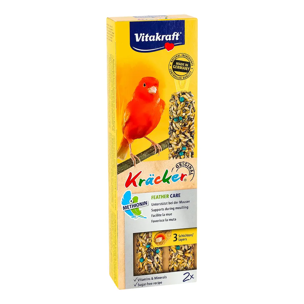 Лакомство для канареек Vitakraft Kracker Original Feather Care в период линьки 60 г (21221) - фото 2