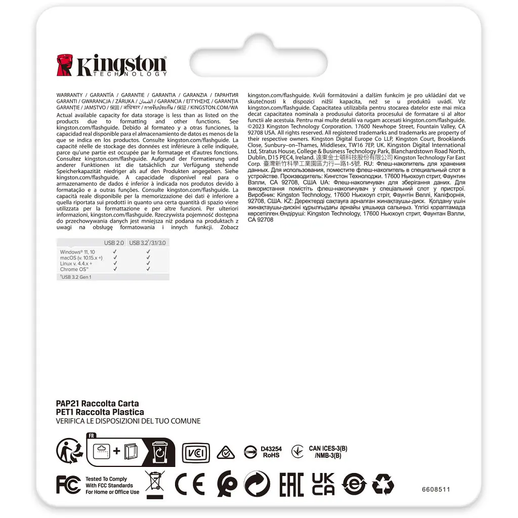 USB флеш накопитель Kingston 512GB DataTraveler SE9 G3 Gold USB 3.2 (DTSE9G3/512GB) - фото 6