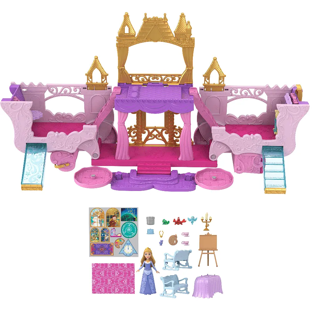 Карета-замок Disney Princess 2 в 1 з мінілялькою Аврора (HWX17) - фото 3