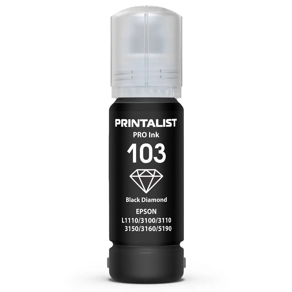 Чорнило PRINTALIST 103 для Epson L3100/3110/3150 70г Black водорозчинне (PL103BK) - фото 3