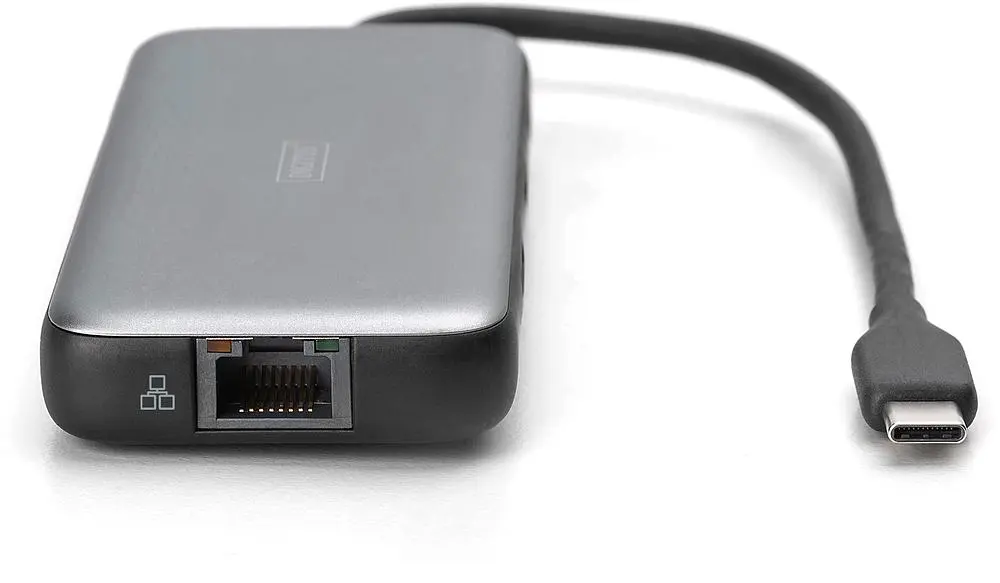 Кардрідер док-станція USB-C HDMI/2xUSB-A/USB-C/SD/MicroSD/RJ54 Digitus70914 - фото 3