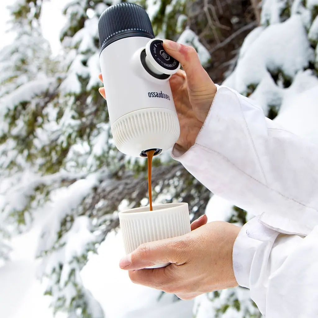Портативна кавоварка Wacaco Nanopresso + Case Chill White (WNANOWH) [168817] - фото 7