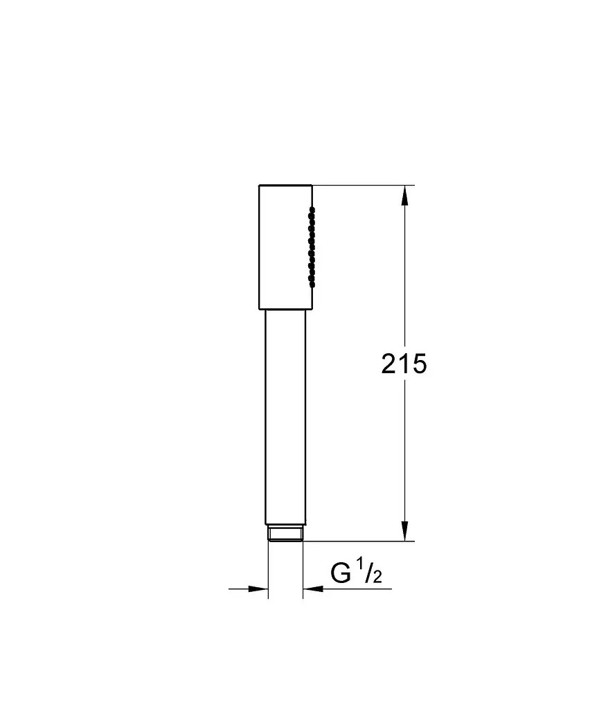 Ручний душ 1 режим струменя Grohe Rainshower Aqua Stick 26866DL0, Теплый закат - фото 6