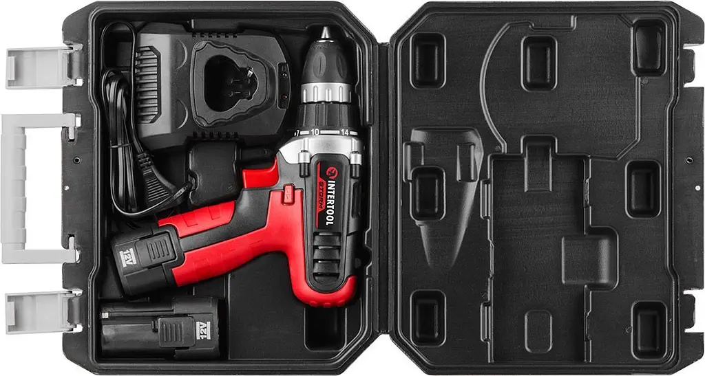 Дриль-шуруповерт Intertool WT-0321 12V 2x1.5Ah [89143] - фото 8