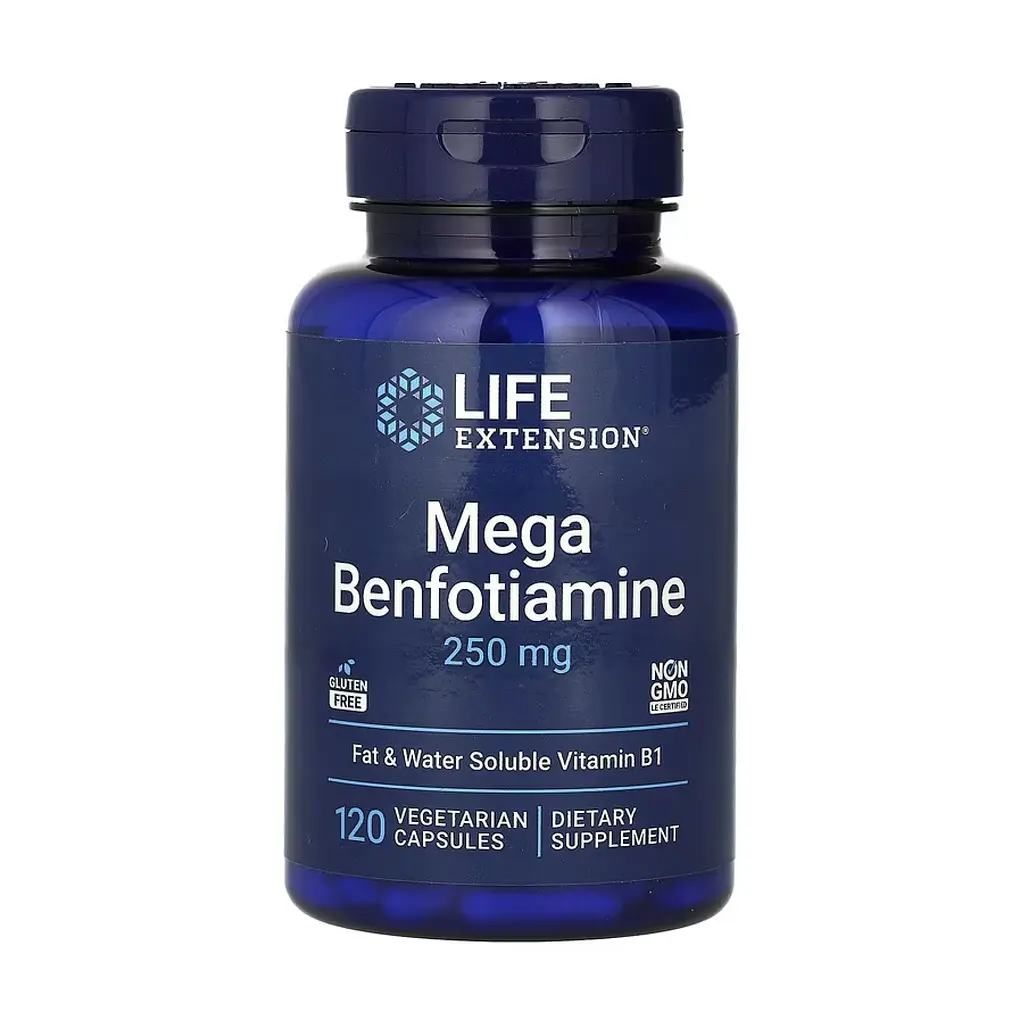 Бенфотіамін, Mega Benfotiamine 250 mg - 120 vcaps