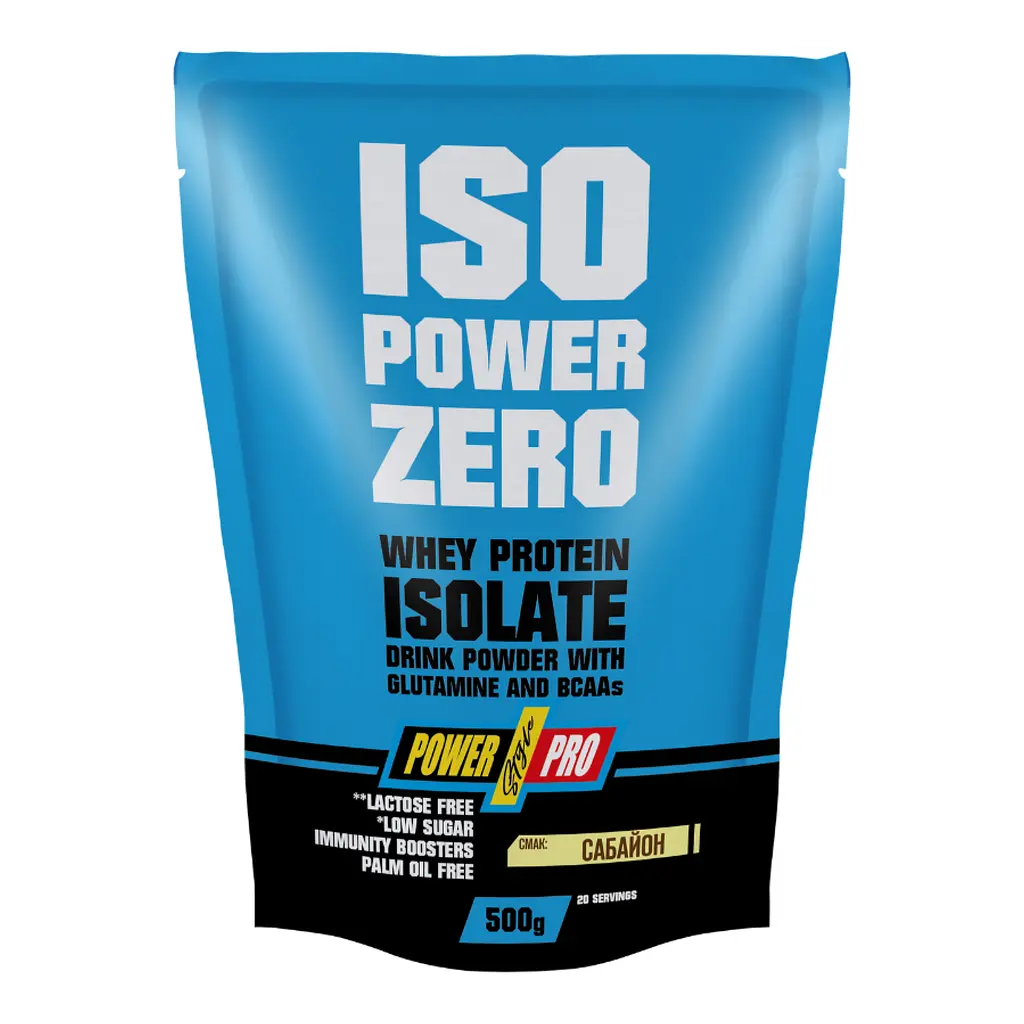 Ізолят сироваткового протеїну ISO Power Zero — 500 г Sabayon