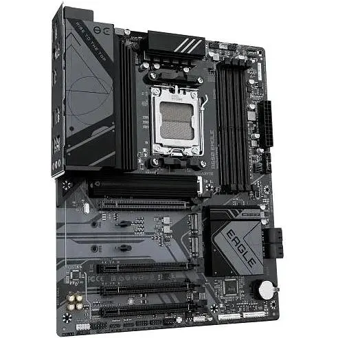 Материнська плата Gigabyte AM5 B650 EAGLE, B650, 4xDDR5, Int.Video (CPU), 4xSATA3, 3xM.2, 1xPCI-E 4.0 x16, 3xPCI-E 3.0 x16, Realtek 7.1, Realtek GbE, 4xUSB3.2/8xUSB2.0, HDMI/DP, ATX - фото 3