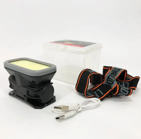 Налобный фонарь Head Lamp YM-309-COB с аккумулятором белый и красный свет USB-зарядка - фото 3
