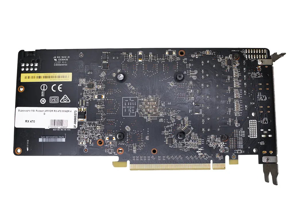 Відеокарта AMD Radeon RX 470 4GB MSI Miner (Radeon RX 470 miner 4g) Б/В - фото 3