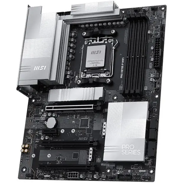Материнська плата MSI PRO X870E-P WIFI sAM5 X870E 4xDDR5 M.2 HDMI WiFi BT ATX - фото 4
