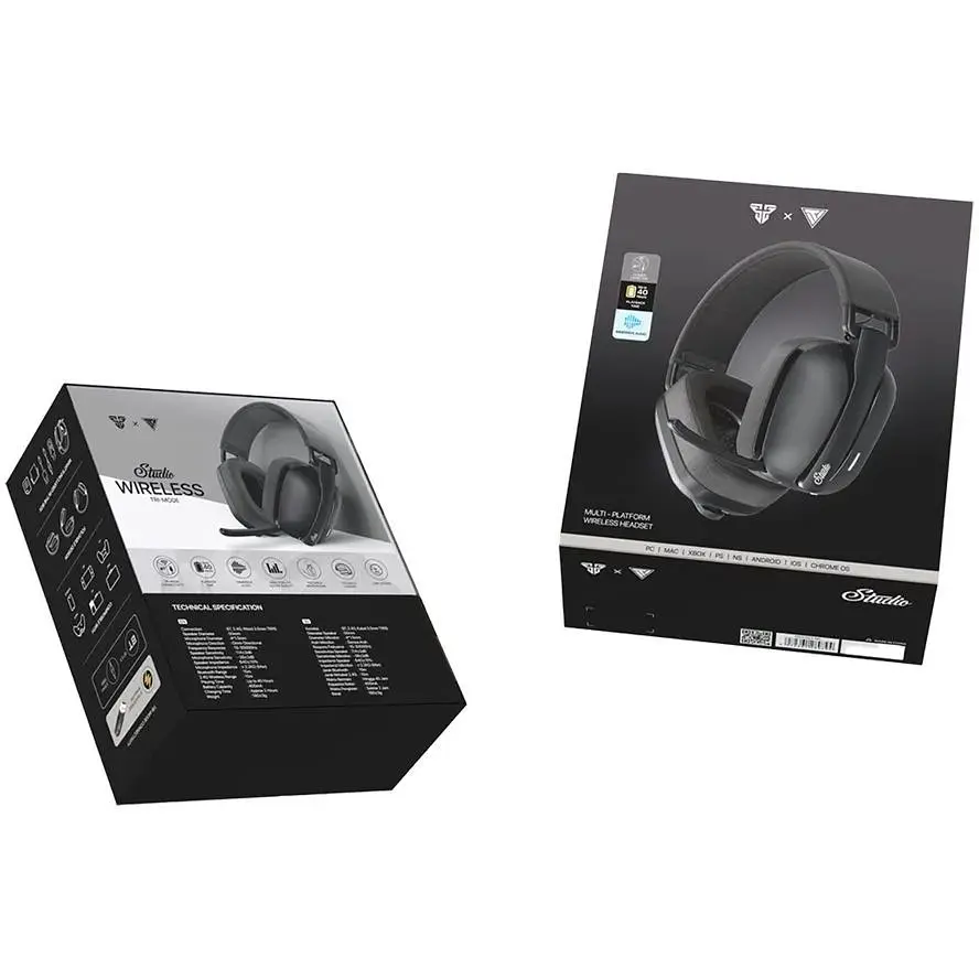 Ігрові навушники Fantech WHG03 Studio 3 Modes Wired BTV5.3 400mAh 2.4GHz Black (35447_3346267) - фото 2