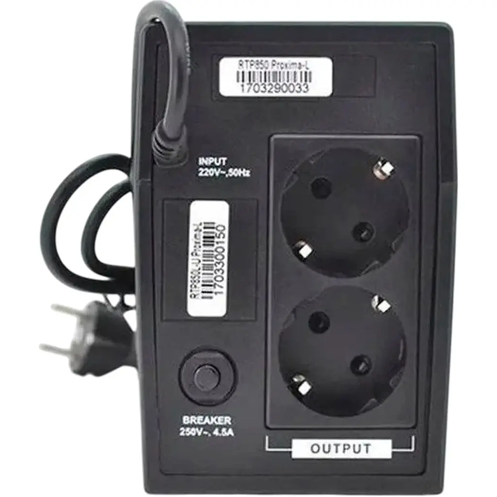 Джерело безперебійного живлення (ДБЖ) Ritar RTP850 (510W) Proxima-L (RTP850L) [167962] - фото 3