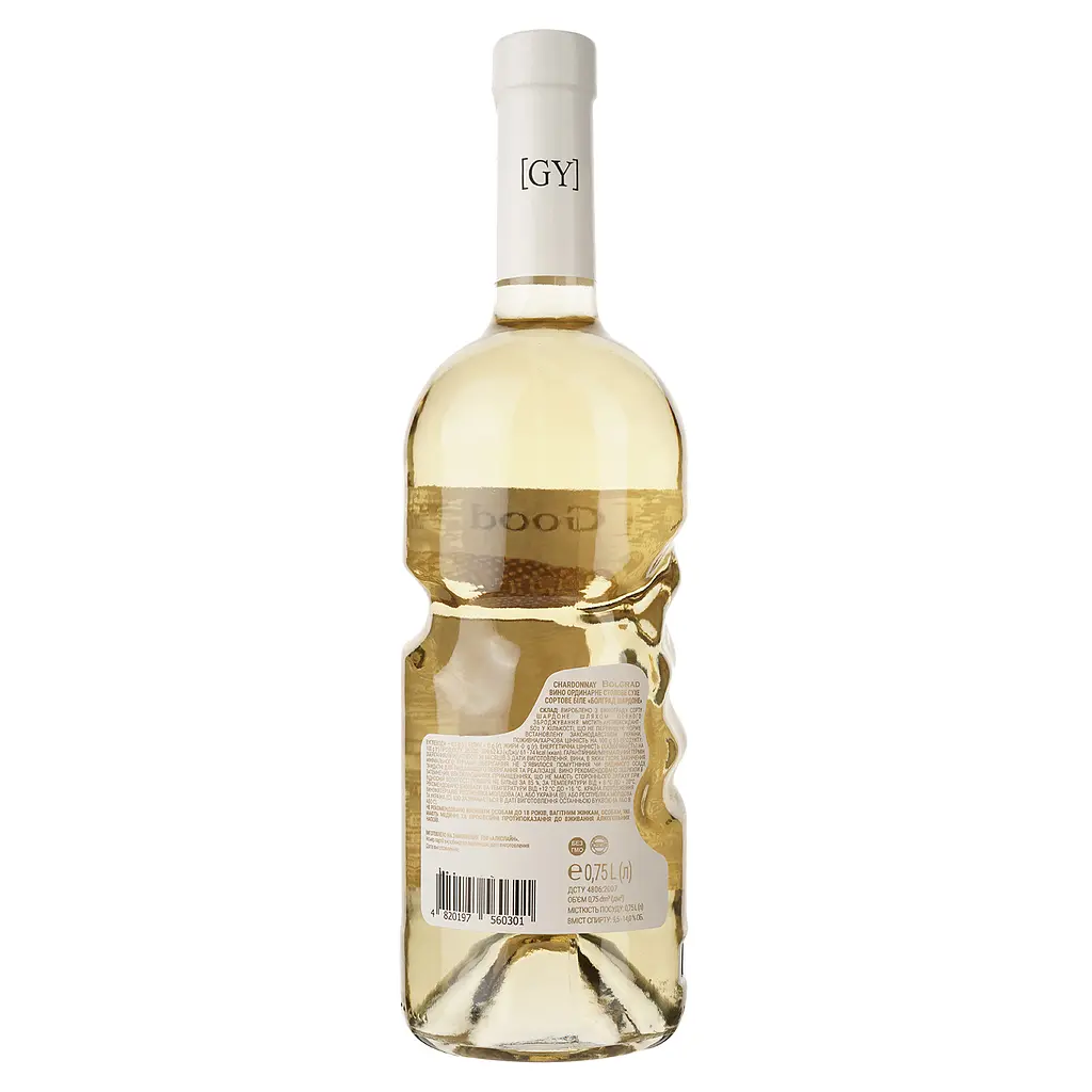 Вино Bolgrad Chardonnay біле сухе 0.75  - фото 2