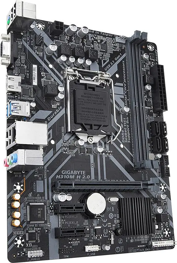 Материнська плата Gigabyte H310M H 2.0 (H310M H 2.0) (Socket 1151 v2, Intel H310, Micro-ATX) Б/в - фото 2