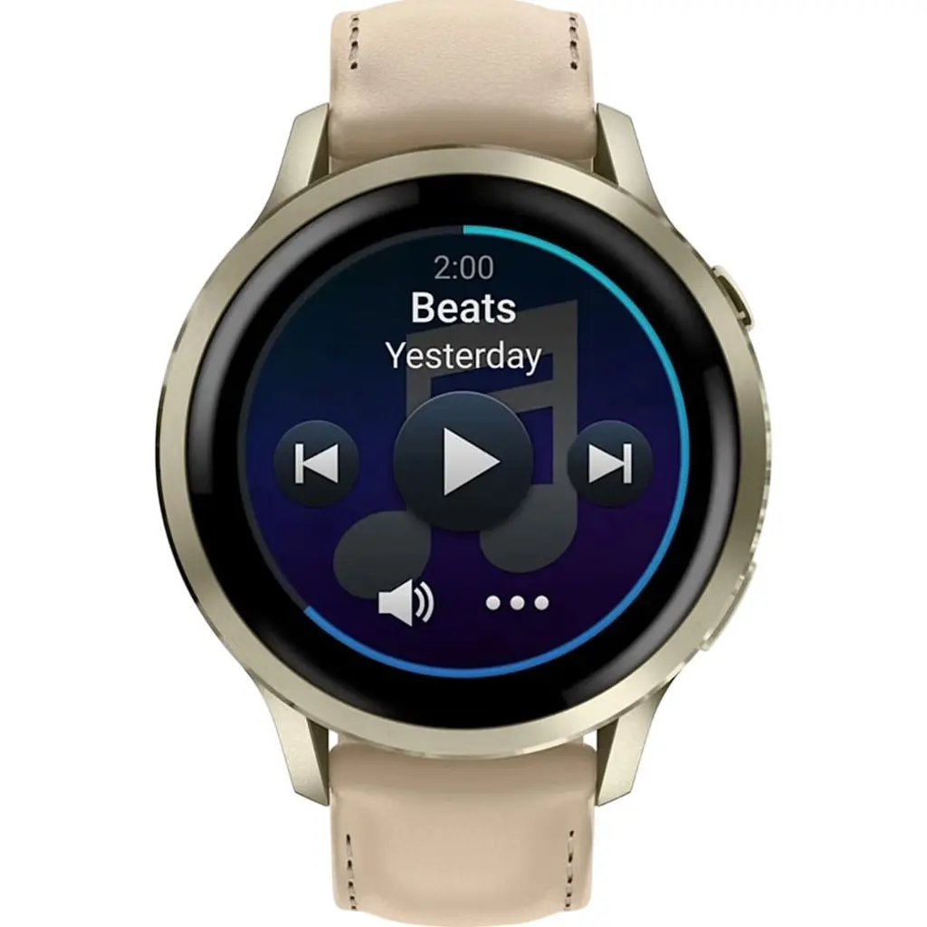 Смарт-годинник Garmin Venu 4 41 мм Lunar Gold with Light Sand Leather Band [010-03013-03] [153834] - фото 4