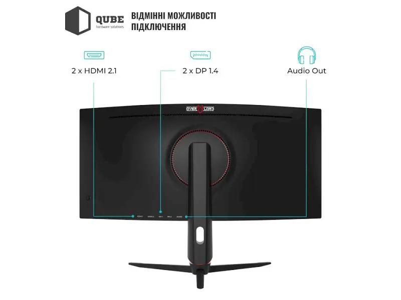 Монітор QUBE C34UQ180H - фото 4