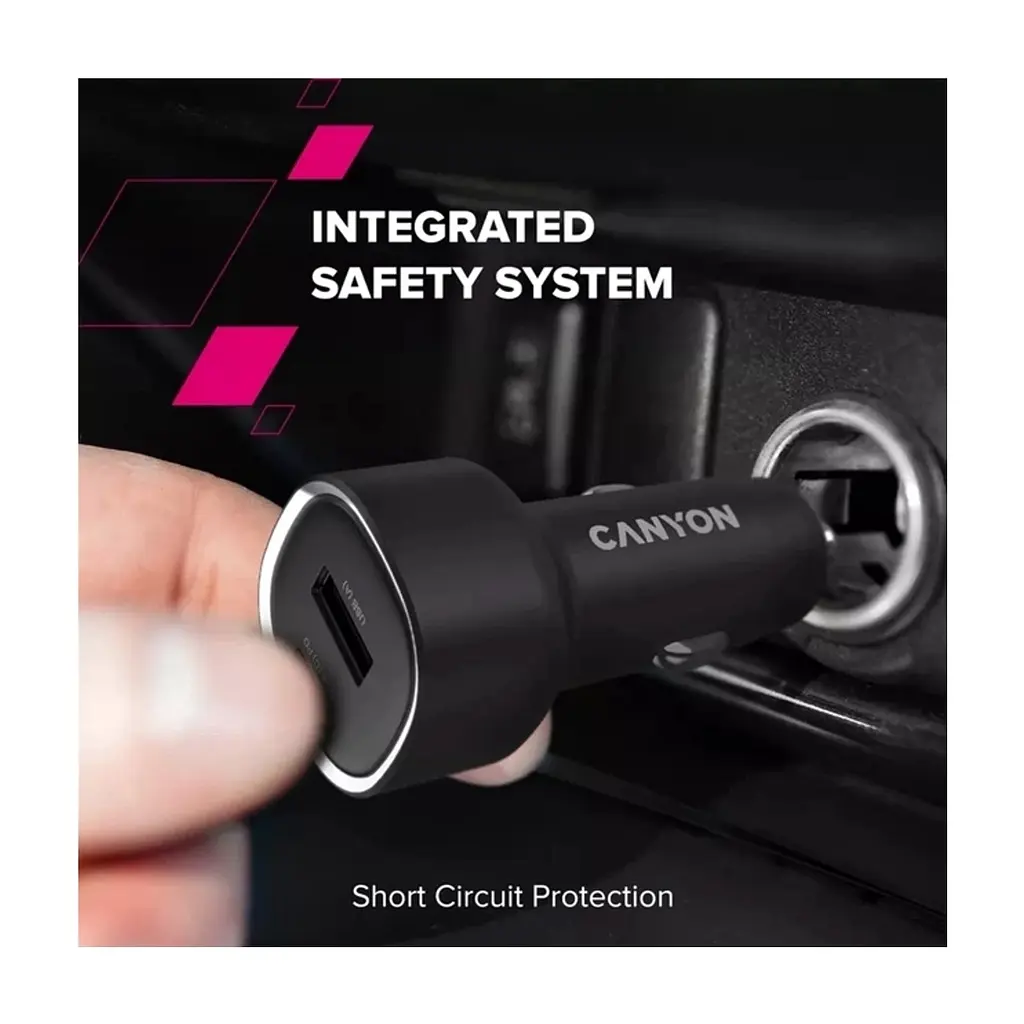 Зарядное устройство для Canyon 1xUSB + 1xUSB-C PD85W black (CNE-CCABR8AC) - фото 9