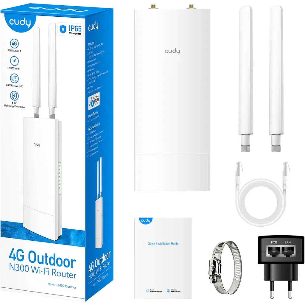 Бездротовий маршрутизатор (роутер) Cudy LT400 Outdoor 4G [121810] - фото 5