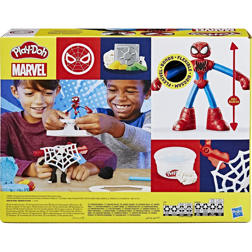 Набор для творчества Hasbro Play-Doh Marvel с массой для лепки Человек-паук (F9827) - фото 6