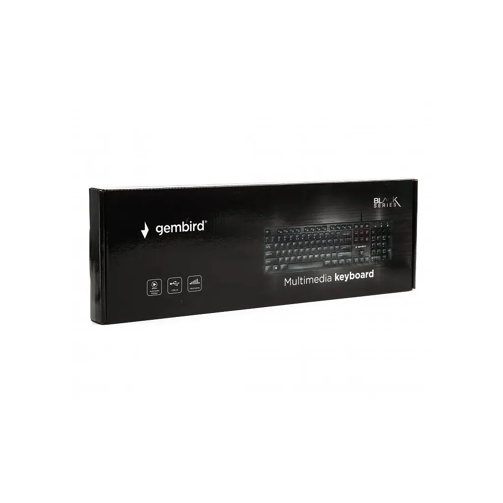 Клавіатура Gembird KB-MCH-03-UA USB Black (KB-MCH-03-UA) - фото 3