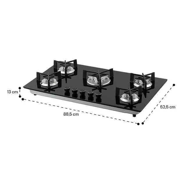 Варильна поверхня газова Klarstein Trifecta 5 (10035470) - фото 8