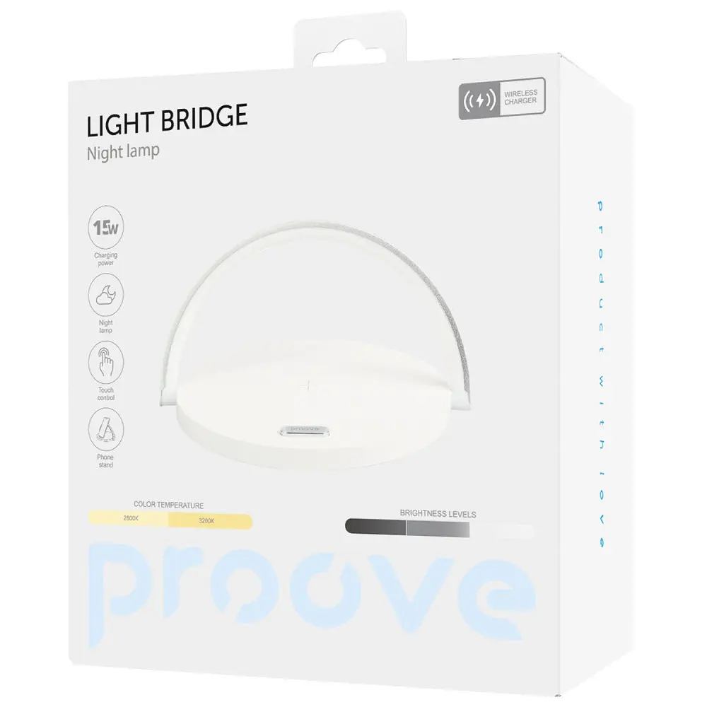 Нічник з Бездротовою Зарядкою Proove Light Bridge - фото 2