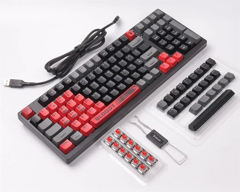 Клавіатура Bloody S98 Sports Red - фото 8