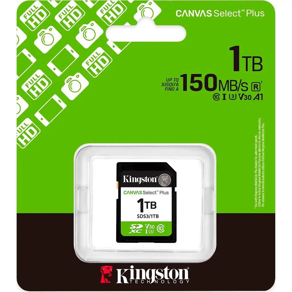 Карта пам'яті 1TB SDXC Canvas Select Plus Gen3 150 MB/s C10 UHS-I U3 V30 SDS3/1TB - фото 3