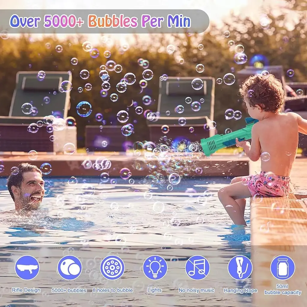 Гвинтівка-бульбашковий пістолет GreatPro Bubble Machine Bubble Shooter - фото 5