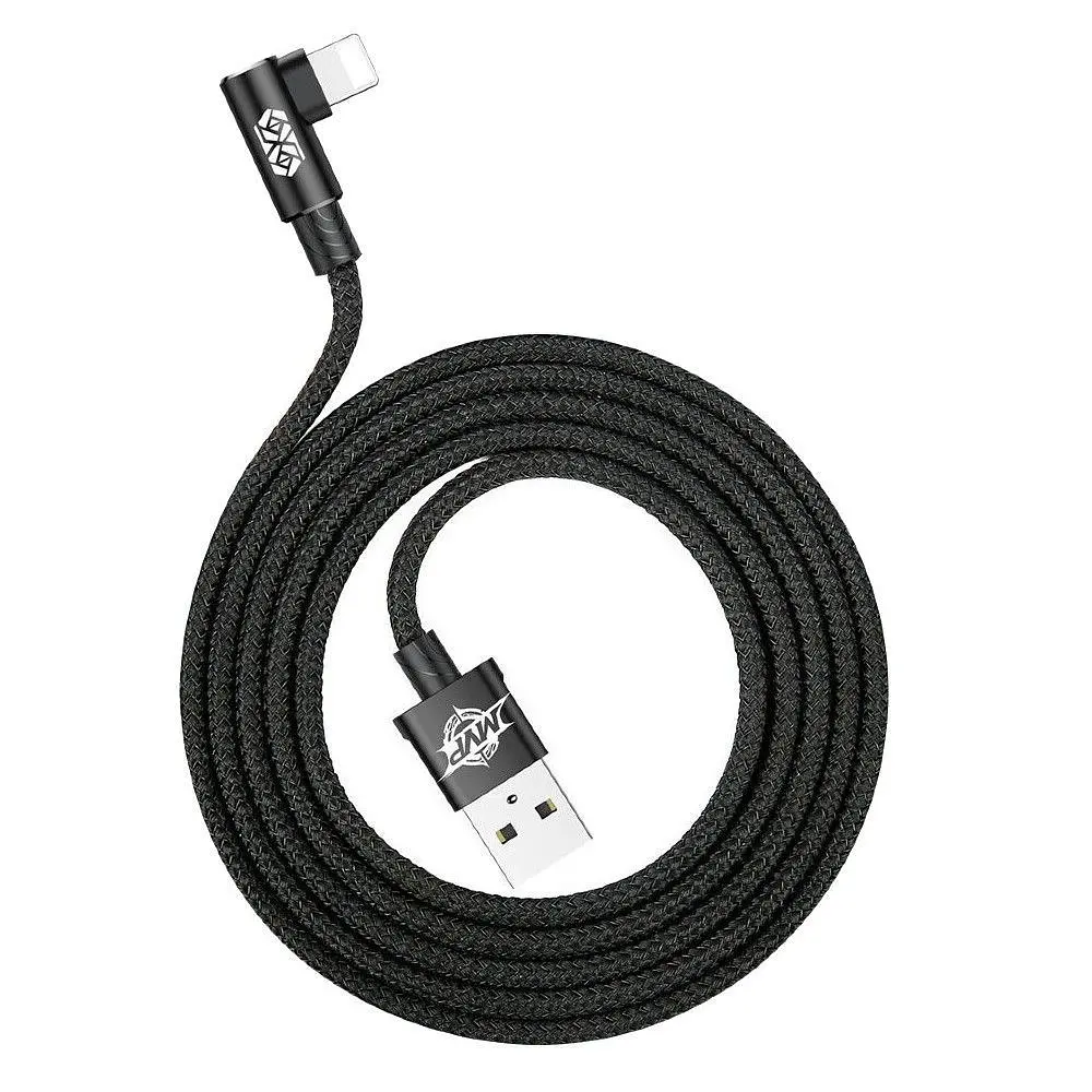 Кабель Baseus MVP USB - Lightning (M/M), 1.5A, 2 м Black (CALMVP-A01) - фото 3