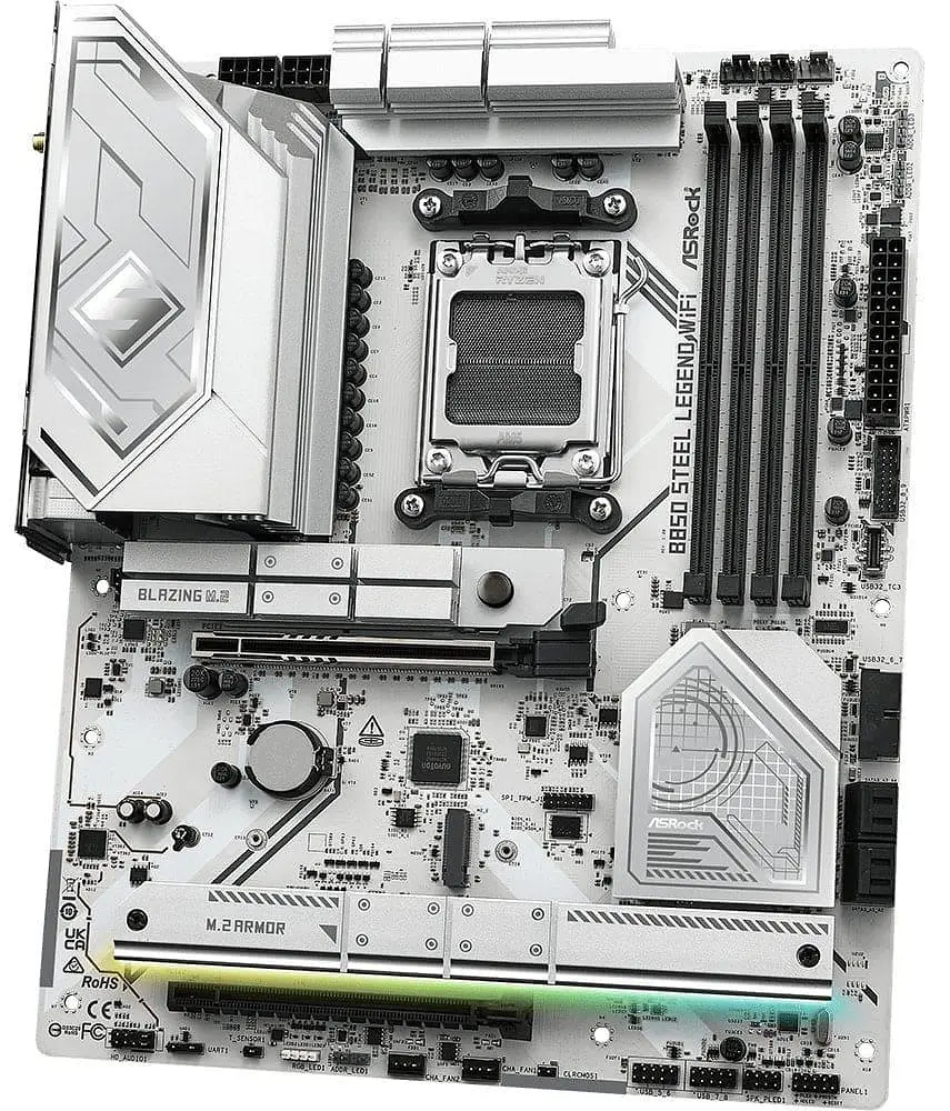 Материнська плата AsRock B850 STEEL LEGEND WIFI (B850 STEEL LEGEND WIFI) (Socket AM5, AMD B850, ATX) - фото 3