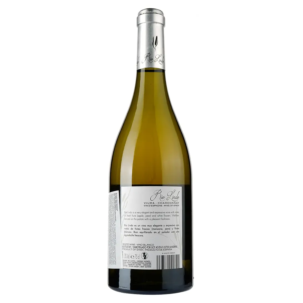 Вино Rio Lindo Viura Chardonnay, біле, напівсухе, 12%, 0,75 л - фото 2
