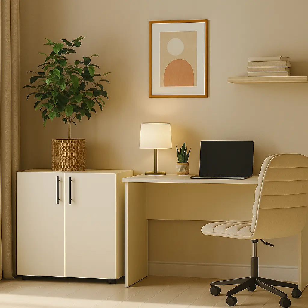 Шкаф для документов низкий ОП-611 Orange-Line 700х347х750 Кашемир - фото 2