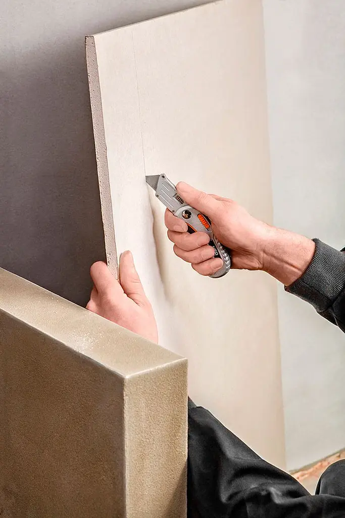 Neo Tools Ніж складаний, 2 наконечники, 5 трапецієподібних лез у наборі, чохол - фото 2