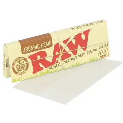 Папір для самокруток Raw Organic 1¼ Hemp - фото 2