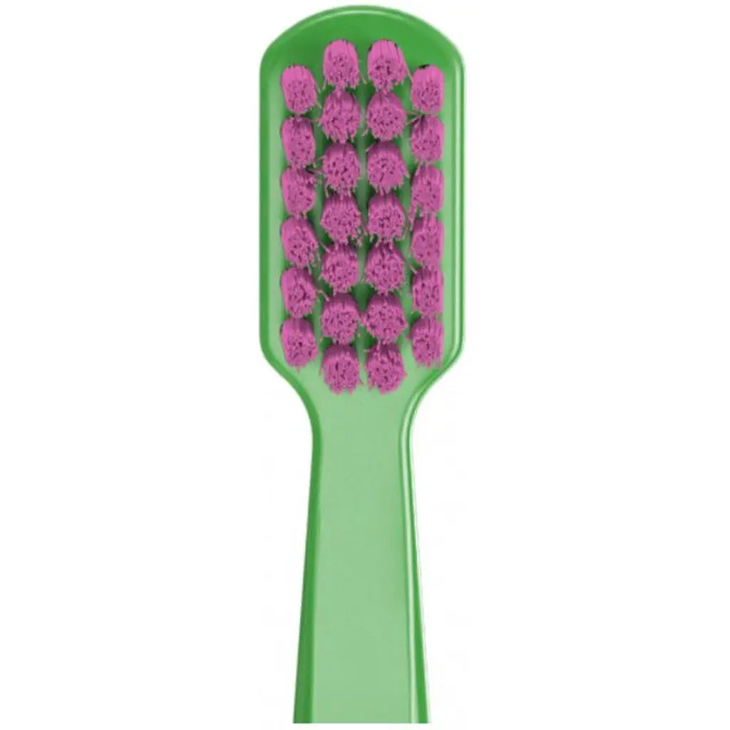 Зубная щетка детская Curaprox Smart Ultra Soft зеленая с розовым - фото 4