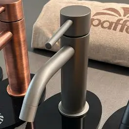 Змішувач для раковини Paffoni Light без донного клапана mercury grey LIG071MG, Сірий - фото 3