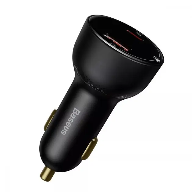 Автозарядний + кабель 100W Baseus Superme Digital PPS DUAL USB-A + USB-C QC 5.0 (TZCCZX-01) - фото 10