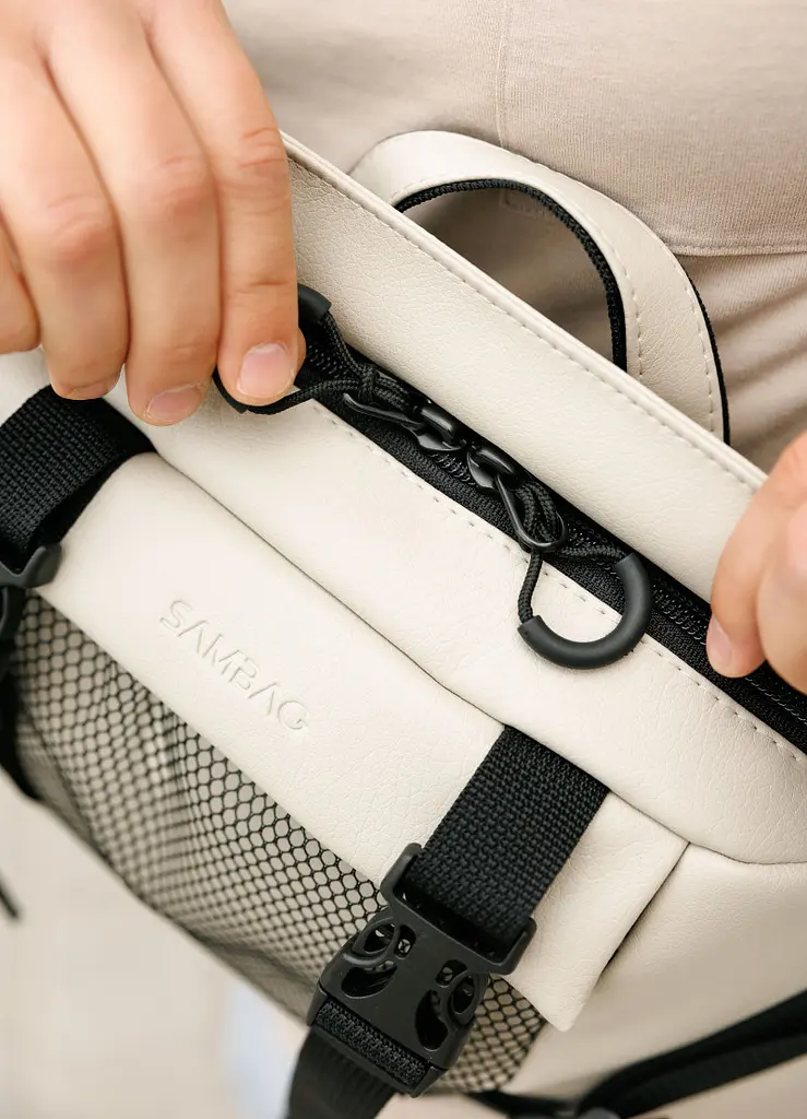 Чоловіча сумка бананка Sambag Dynamicdart сіра 38 × 21 × 7 см (80411030m) - фото 5