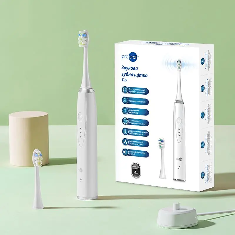 Електрична зубна щітка Prooral T09 біла - фото 7