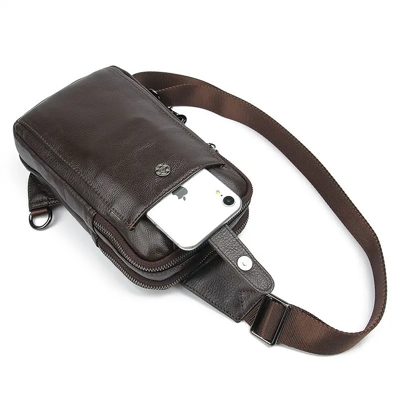 Сумка кожаная мужская Vintage 15х25х4 см sum0012324 - фото 4